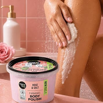Organic Shop Body Polish Natural Rose and Salt 250ml