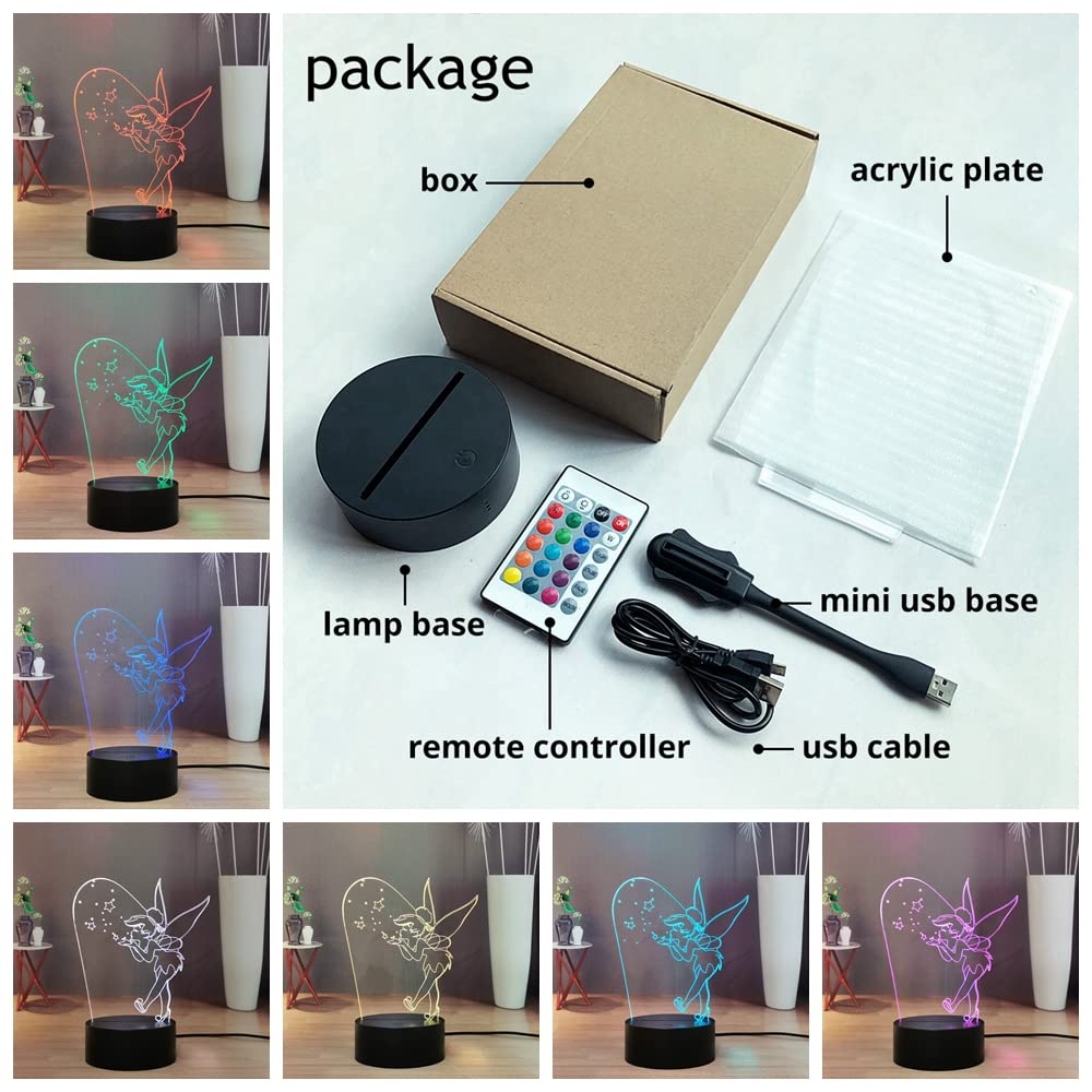 ティンカーベル スタンドライト Amazon.co.jp : Laysinly ティンカーベル 3Dナイトライト