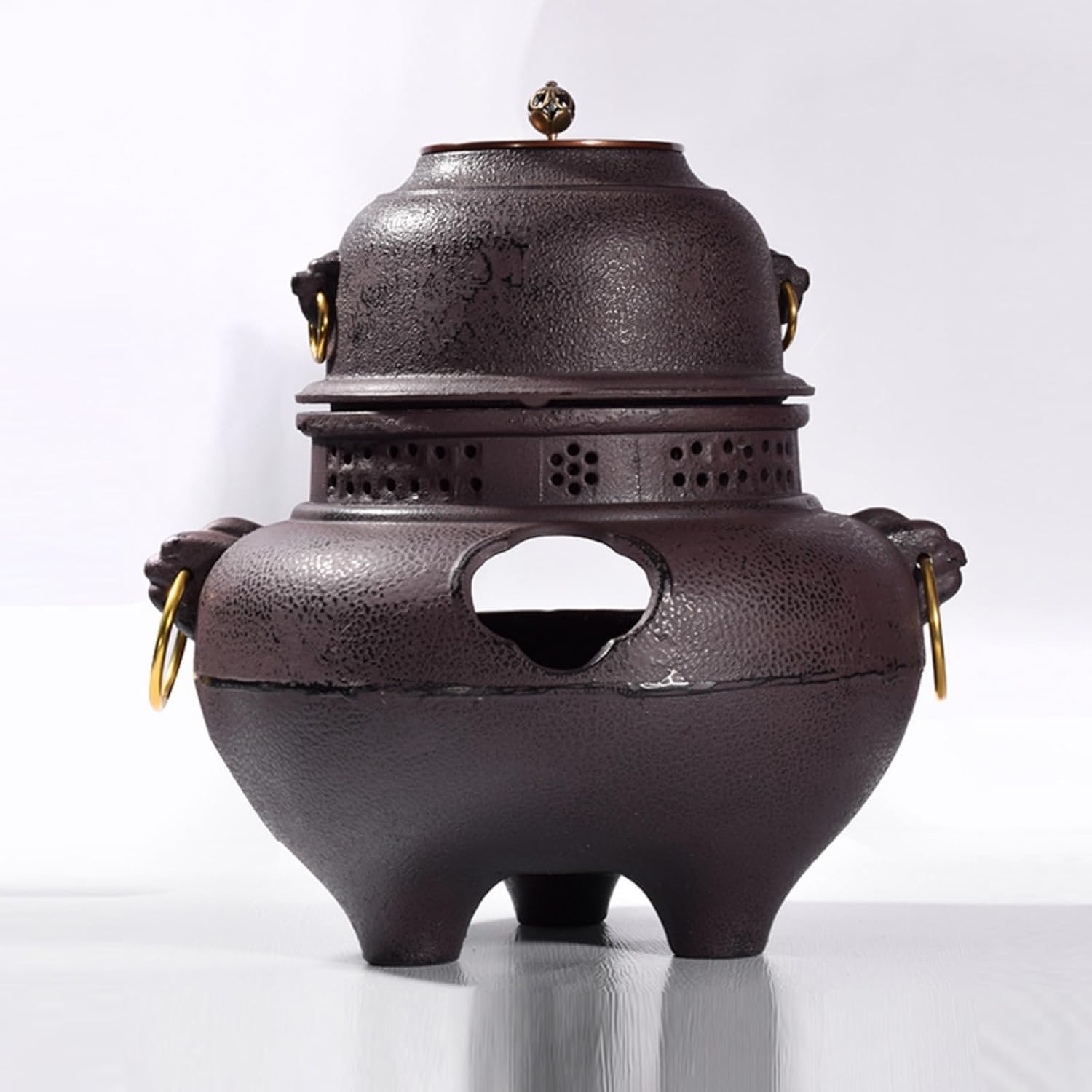 工芸品 木炭ストーブ家庭用屋内鉄瓶茶ストーブ銑鉄加熱鋳鉄火鉢茶釜 風炉