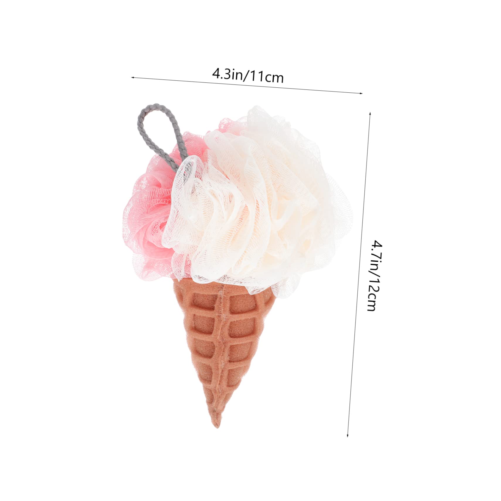 FRCOLOR 1Pc Shower Flower Cleaning Tool Exfoliating Mesh Bath Wipe with Lanyard Design for Quick Drying Storage Gentle Skin Exfoliation for Comfortable Shower Experience