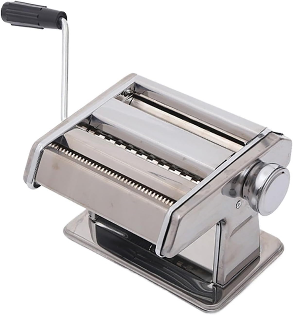 Manual Pasta Maker Machine Chrome Steel With Hand Crank Makes Lasagna Fettuccine & Tagliolini Kitchen Tools 9 Widths(Detachable machine)