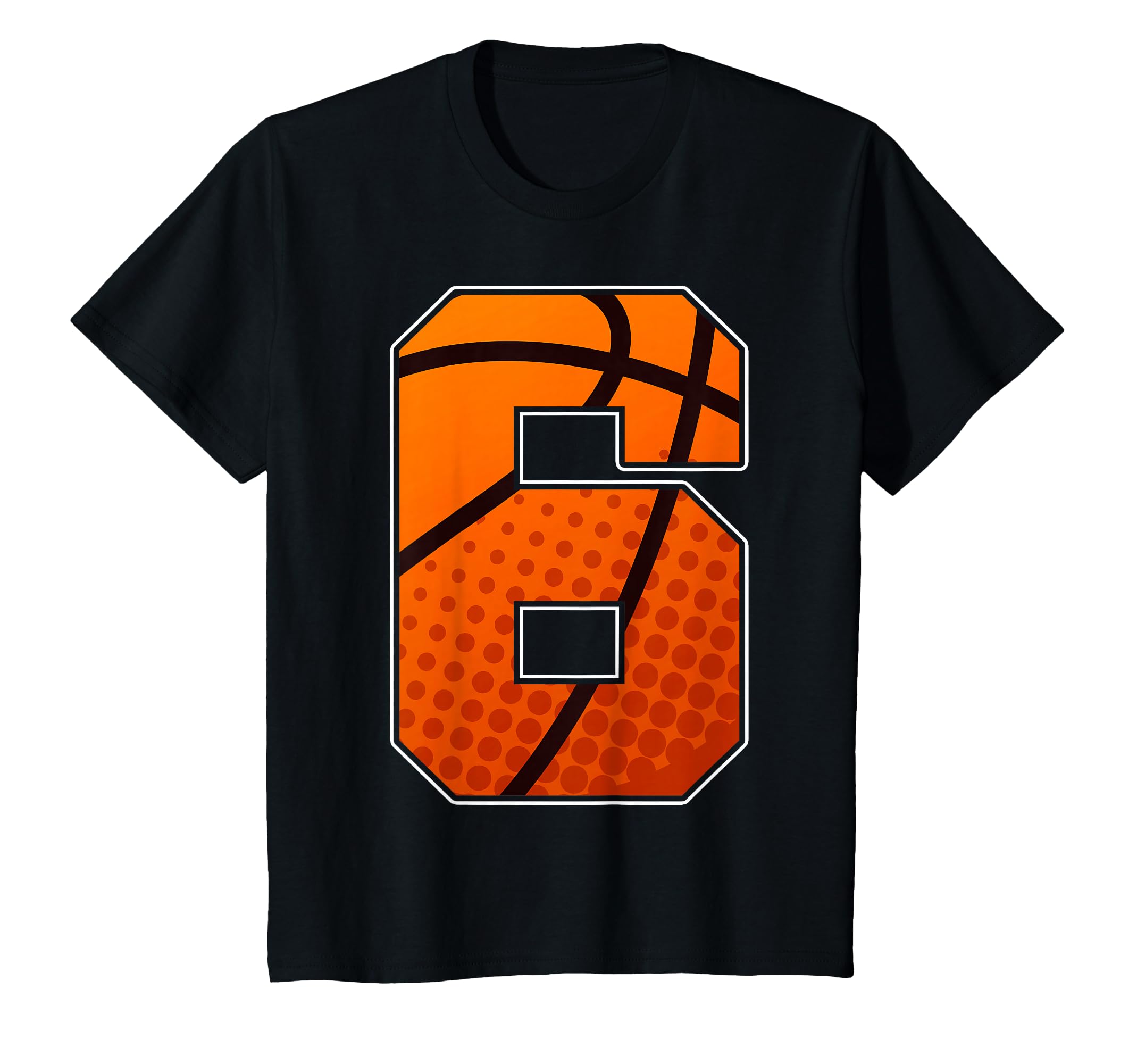 Kids Boys Basketball Birthday Shirt 6 for Six Year Old Boys T-Shirt
