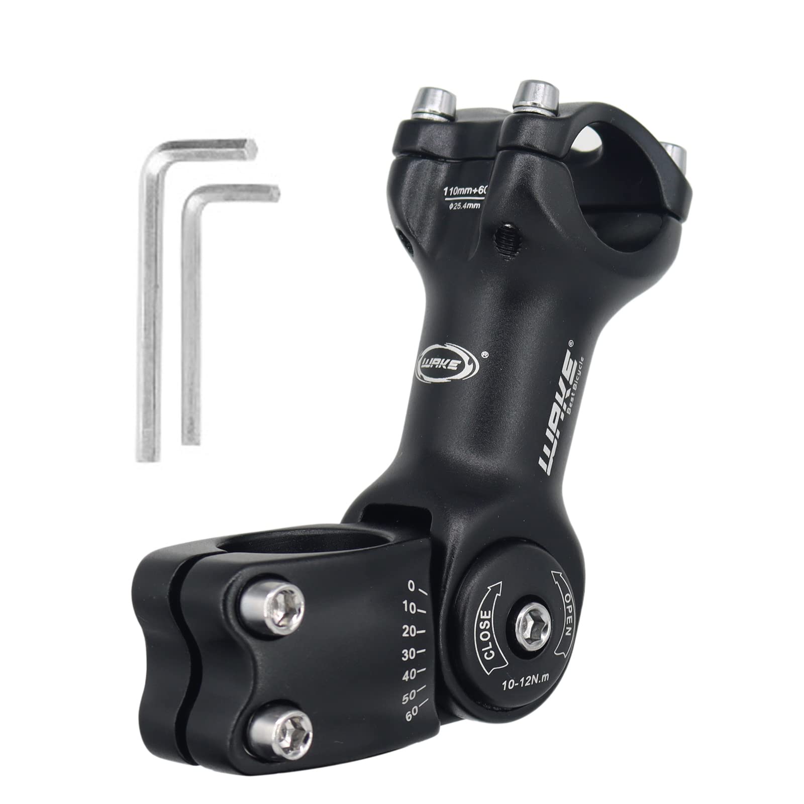 Fahrradvorbau Verstellbar ±80° - 31,8mm Lenkererhöhung 90-145mm Für MTB Rennrad