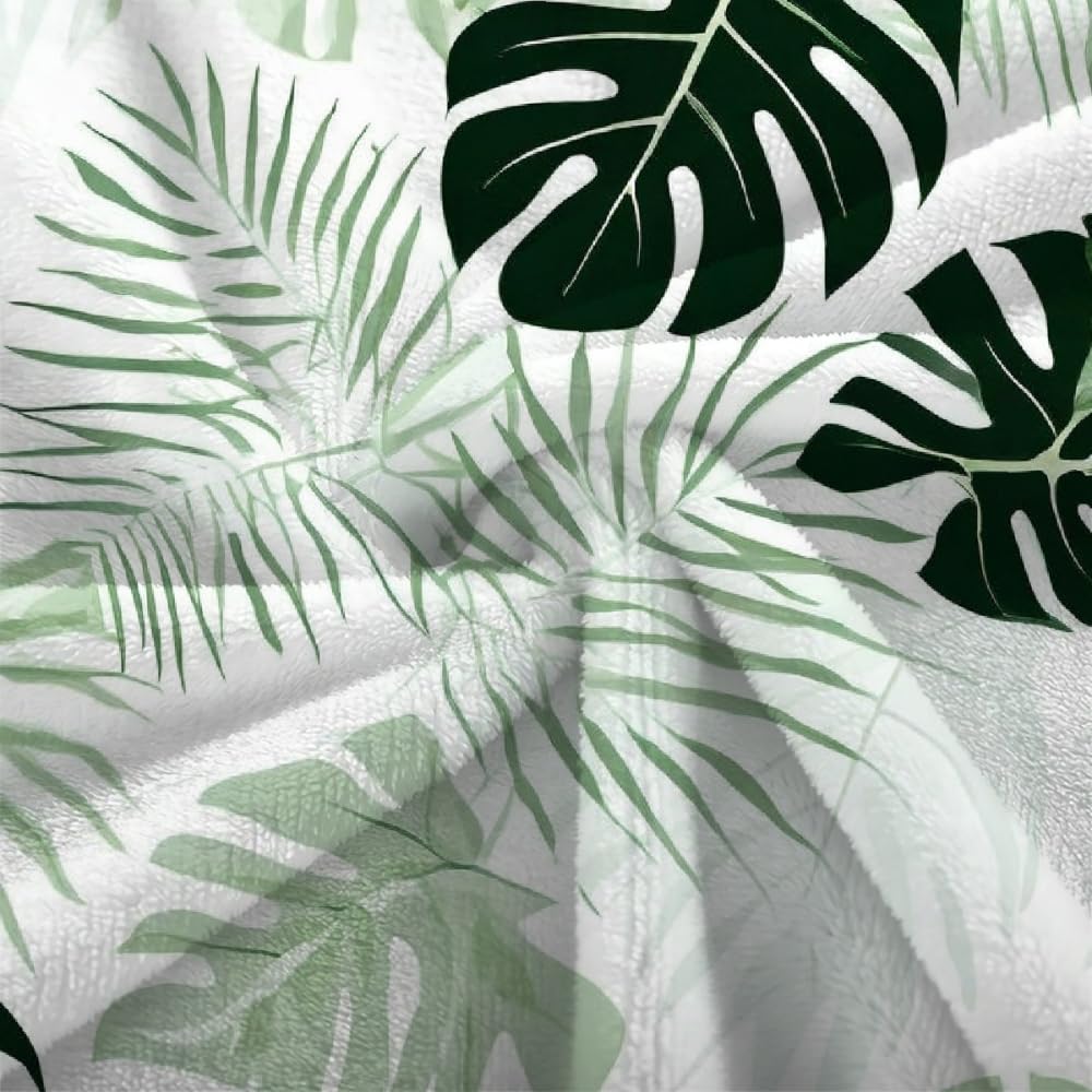 Couverture Polaire Feuilles De Palmiers Tropicaux Enfant,Couverture Polaire Epaisse Hiver Chaude Doux Été Camping,Flanelle 3D Couvertures Et Plaids,Couverture Lit 1 Personne 180X200,C4