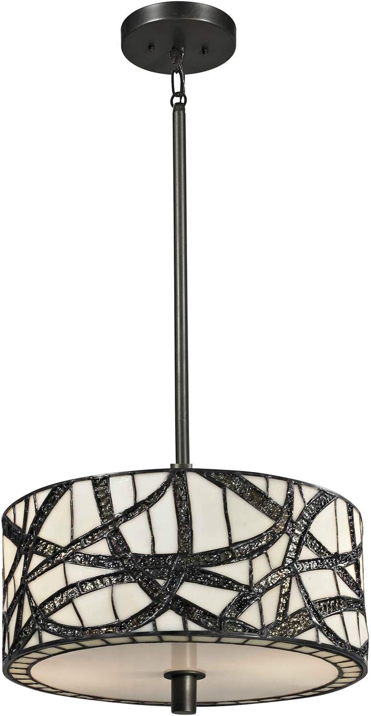 Dale Tiffany TH13013 Willow Cottage Pendant, Dark Bronze
