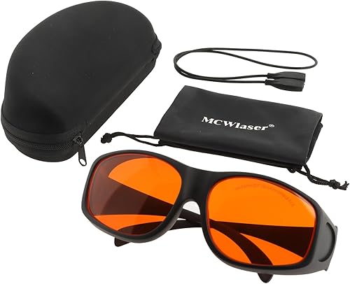 MCWlaser CE de las gafas protectoras de las gafas de seguridad del laser 190-540nm para el tipo ULTRAVIOLETA EP-3 de la absorción del laser de la