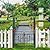 YITAHOME Metal Garden Arbor with Gate, Garden Arch for Climbing Plants Outdoor, Wedding Arches for Ceremony, Black Garden Archway for Backyard, Lawn and Patio