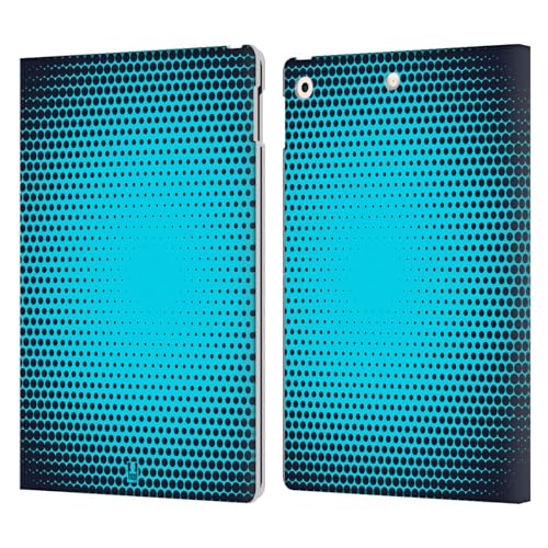 Étui portefeuille en cuir iPad 10.2 Head Case Designs bleu