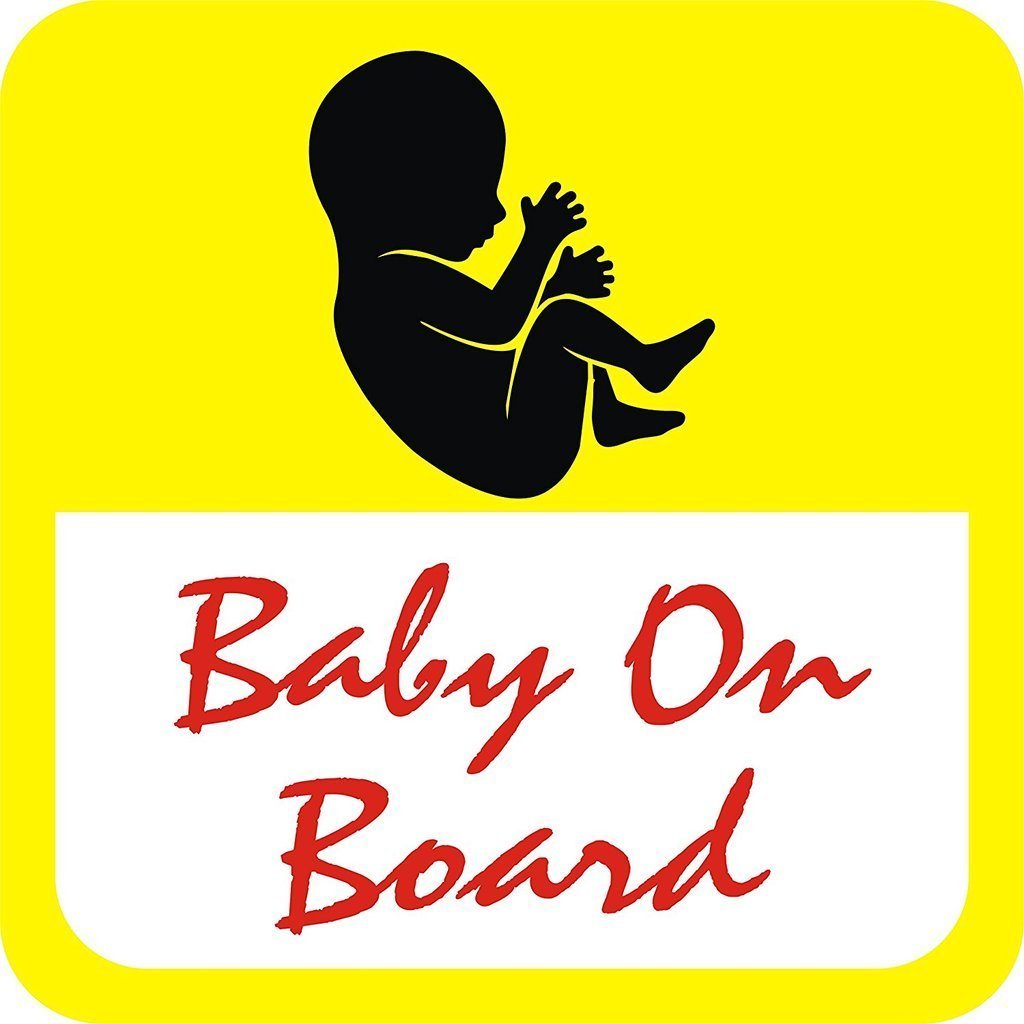 Baby On Board, Background Yellow, Sleep Well, Windows, Car Sticker (BUY 2 GET 1 FREE)