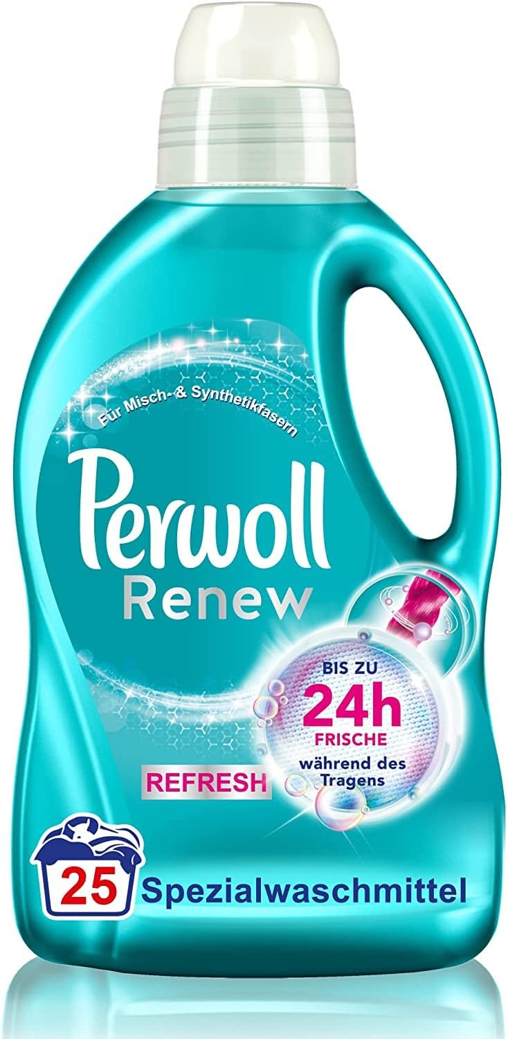 Renew Refresh (25 Washes), Liquid Detergent for White and Colored Laundry, With Odor neutralizing Formula for Intensive Freshness