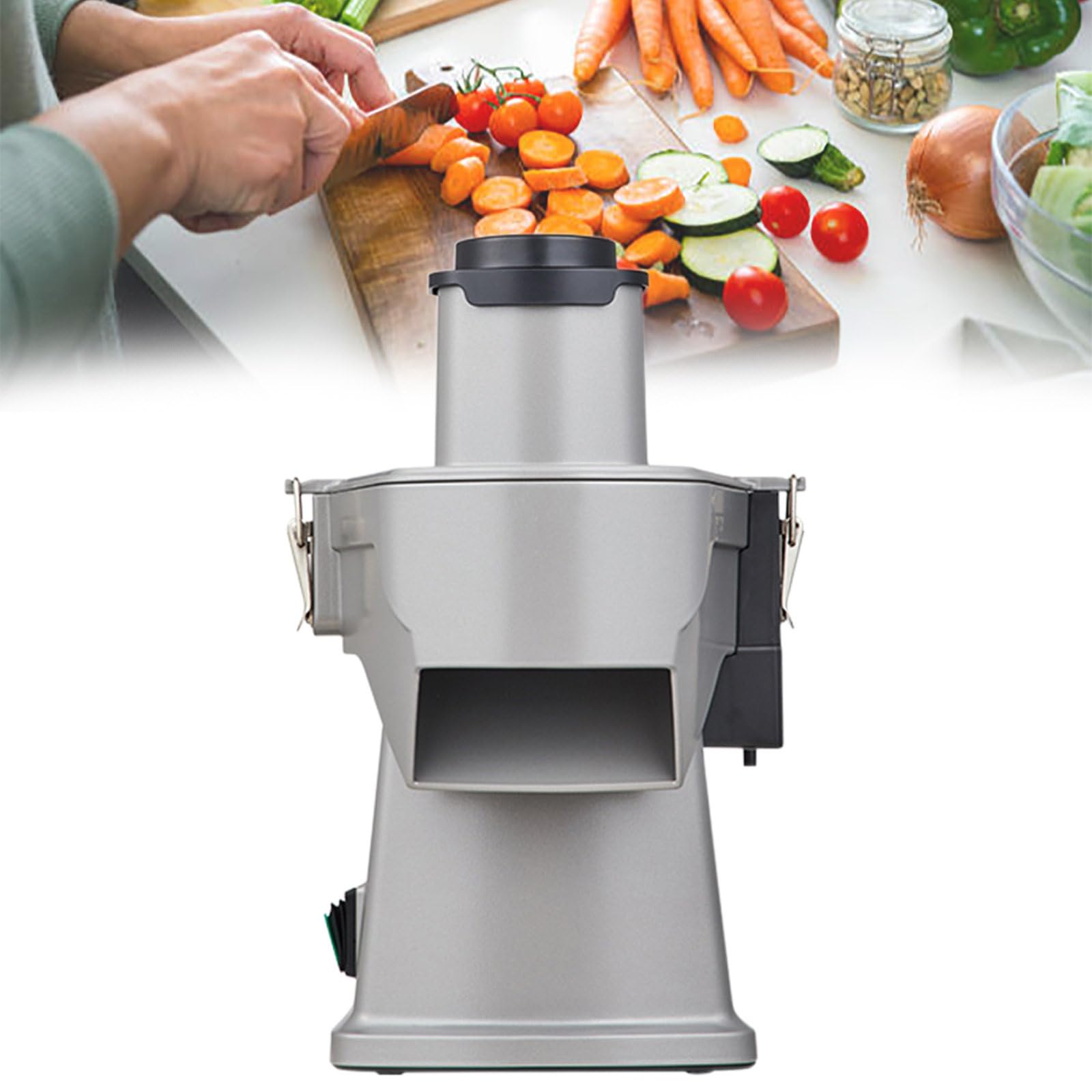 BOOZXCV Electric Vegetable Slicer and Chopper Potato Veggie Carrot Shredder for Dicing Onion Automatic Electric Grater Dicer Machine
