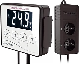 Aqua Medic T-controller twin 2.0, Digitales Temperatur Mess- und Regelgerät zur gleichzeitigen Steuerung von Heiz- und Kühlaggregaten