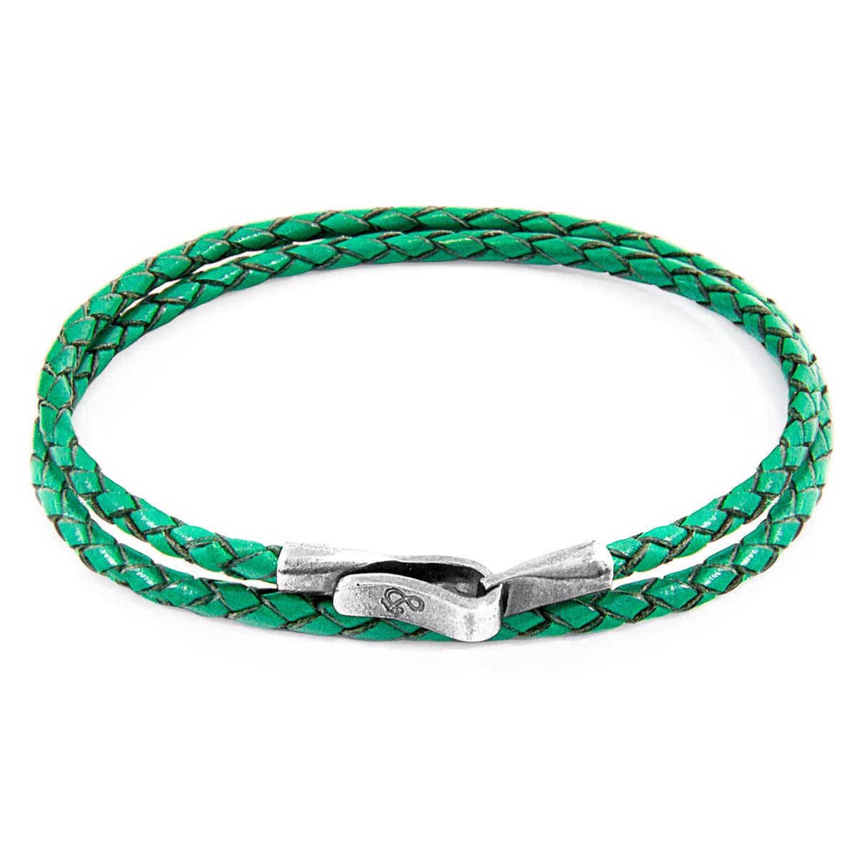 ANCHOR & CREW Pulsera Liverpool De Plata Y Cuero Trenzado - Hombre
