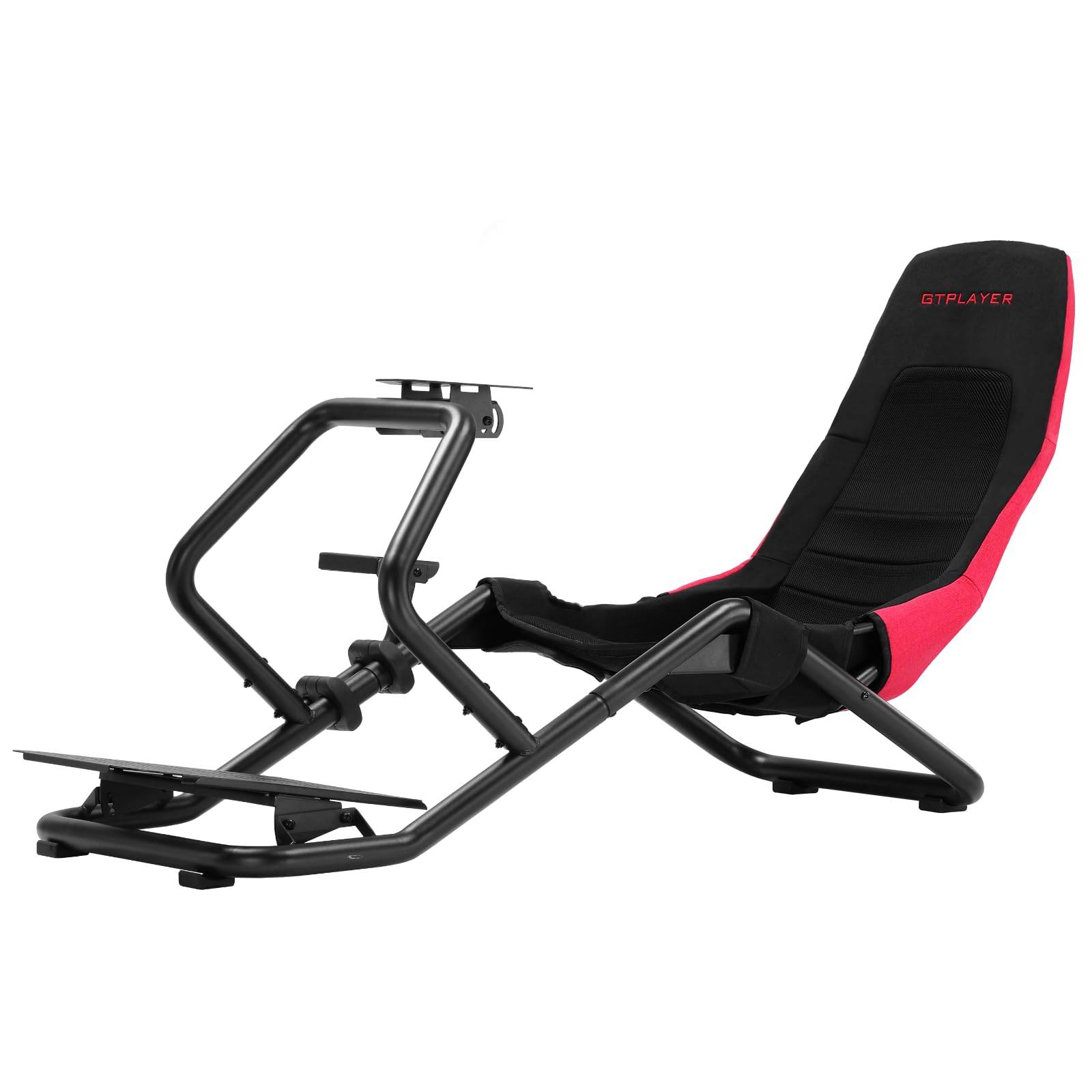 GTPLAYER Sim Racing Cockpit Foldable & Adjustable for High Performance Racing Simulator Cockpit, Compatible with All Steering Wheels & Pedals on The Market, Supports PC & Console, Black