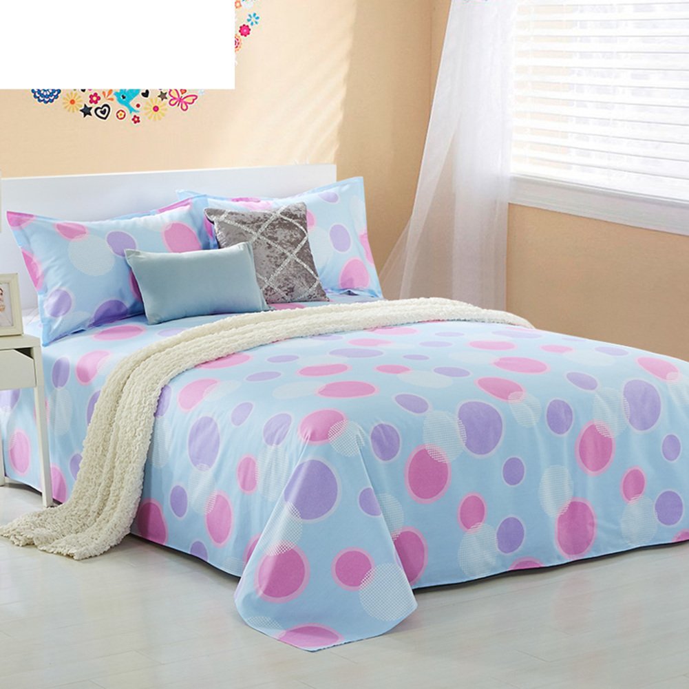 Drap coton 250x230cm résistant aux lavages fréquents pour lit jumeau robuste