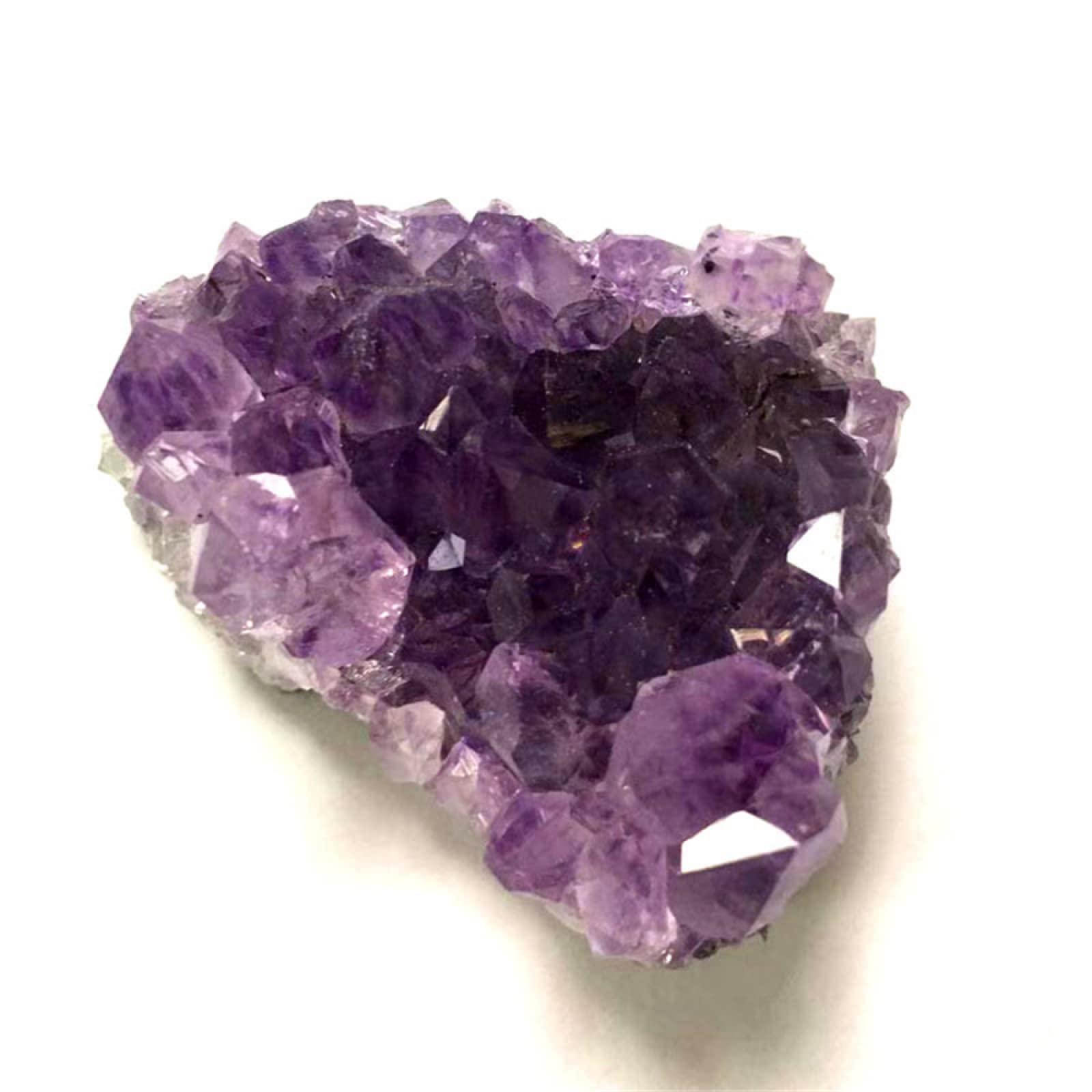 Geoda de Cuarzo Amatista cruda Natural Druzy Purple Crystal Cluster Stones Espécimen Artesanía Decoración del hogar Ornamento,4-6cm decoración de la habitación (Size : 4-6cm)