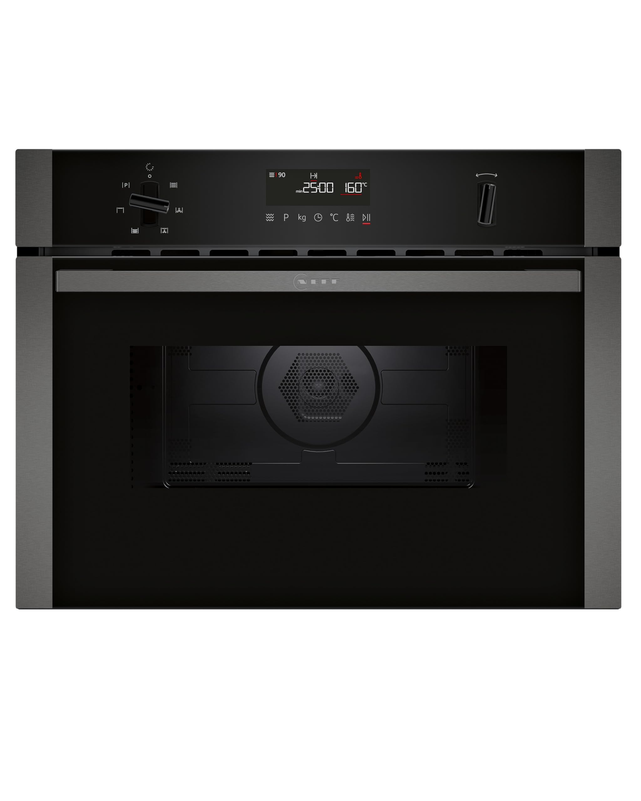 NEFF C1AMG84G1B Built-in Single Oven - Multifunctional - 44 L - Graphite, Grey