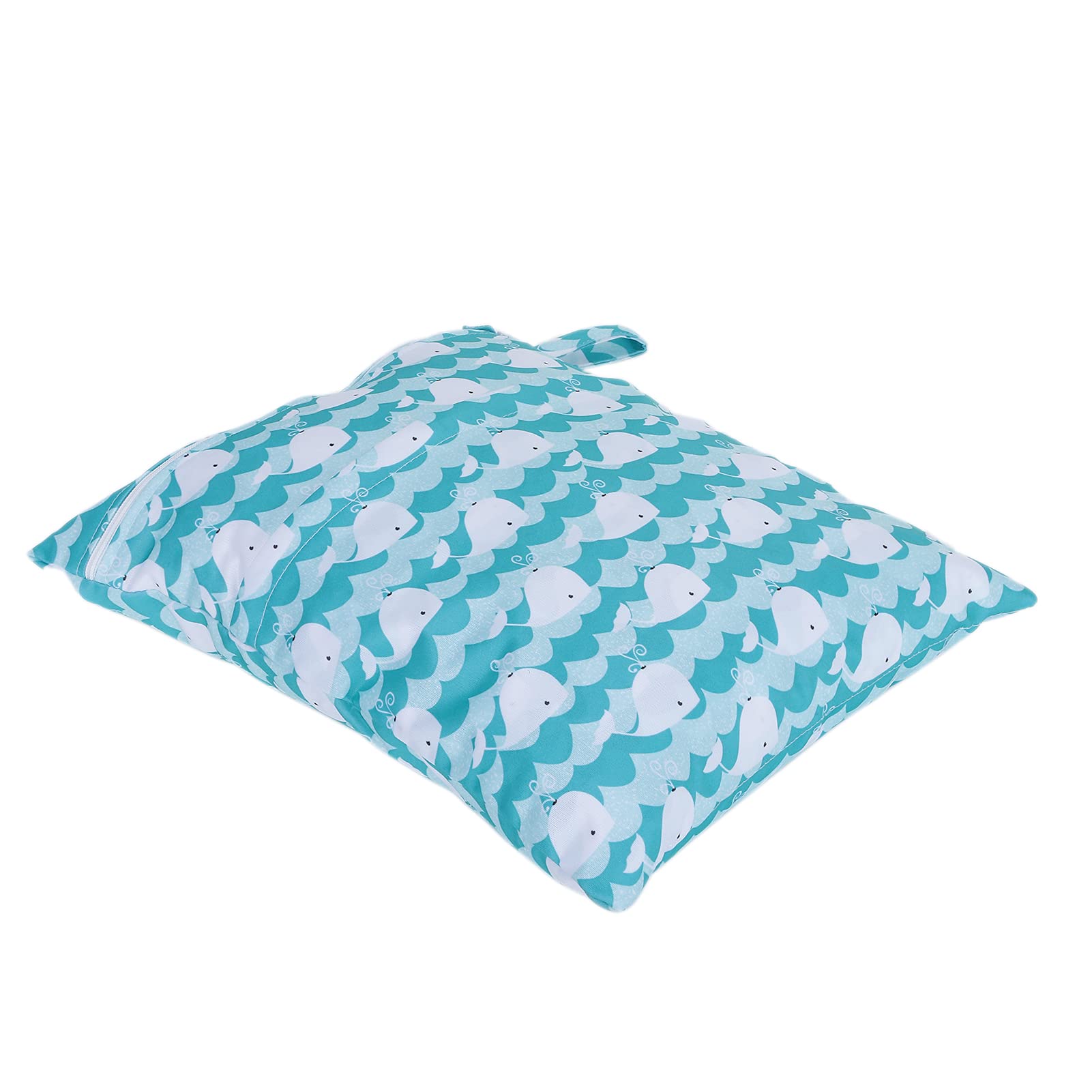 Storage Bag, Portable Baby Cloth Bag Skin‑Friendly Multifunctional Cute Pattern for Travel(Beluga)-image-22