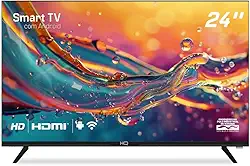 HQ Smart TV LED 24' 2 HDMI 2 USB WI-FI Androind 11 e Processador Quad Core