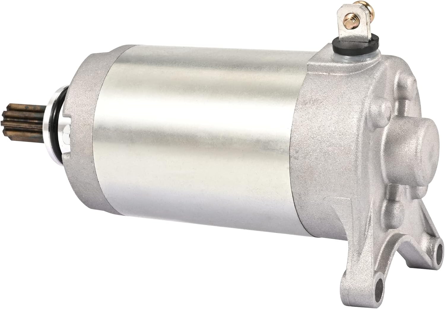 Starter Motor Compatible with Yamaha Motorcycle Starter V-Star 250 2008-2019, Virago XV250 1995-2007, XV250 Route 66 1988-2019, 12 Volt CCW 9-Tooth Spline 2UJ-81890-00-00， 2UJ-81800-03-00