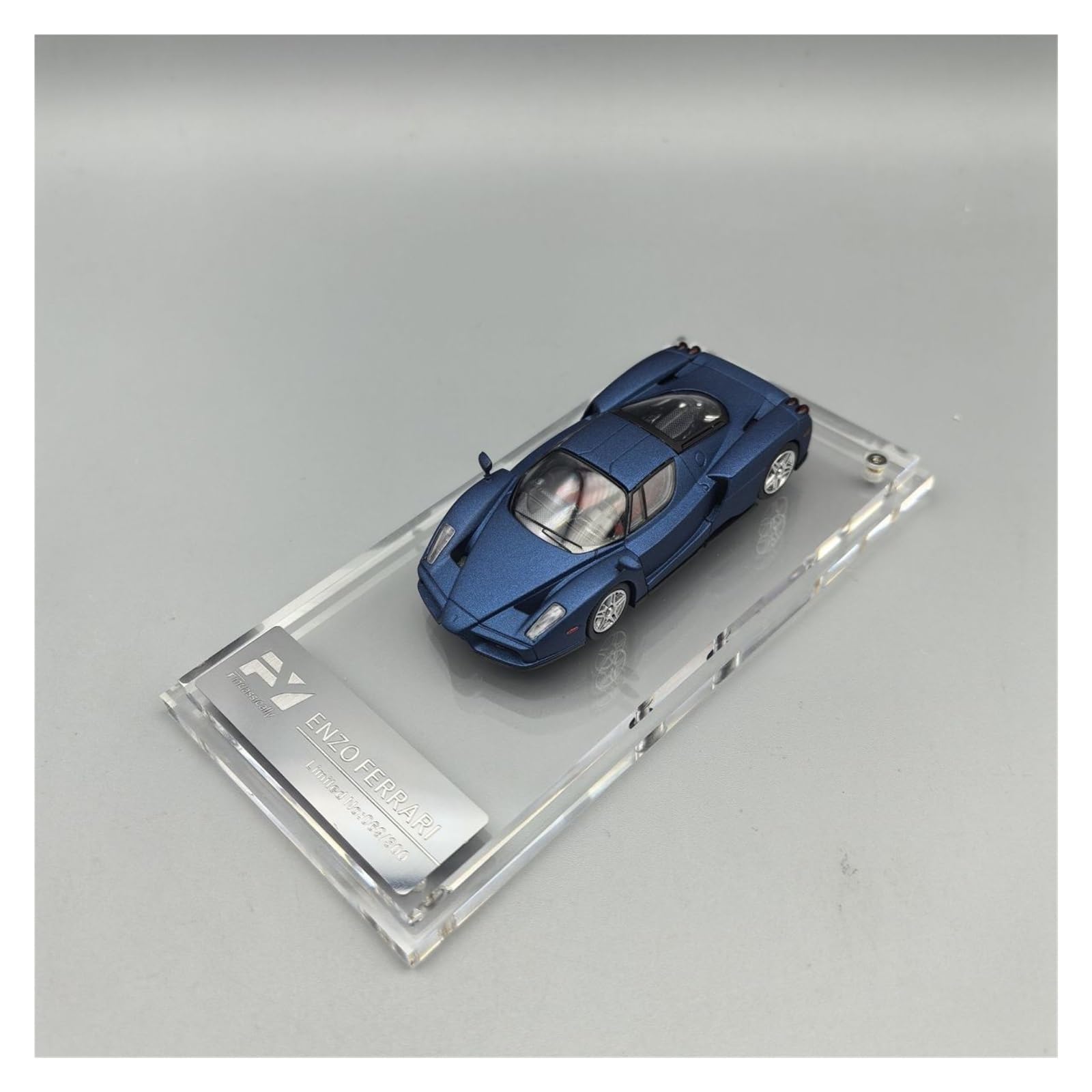 Metallo Scala Replica 1 64 Per Ferrari Enzo Limited Supercar In Lega Modello Di Auto Alla Moda Diecast Toy Cars Hobby Veicoli Giochi Set(Argento)