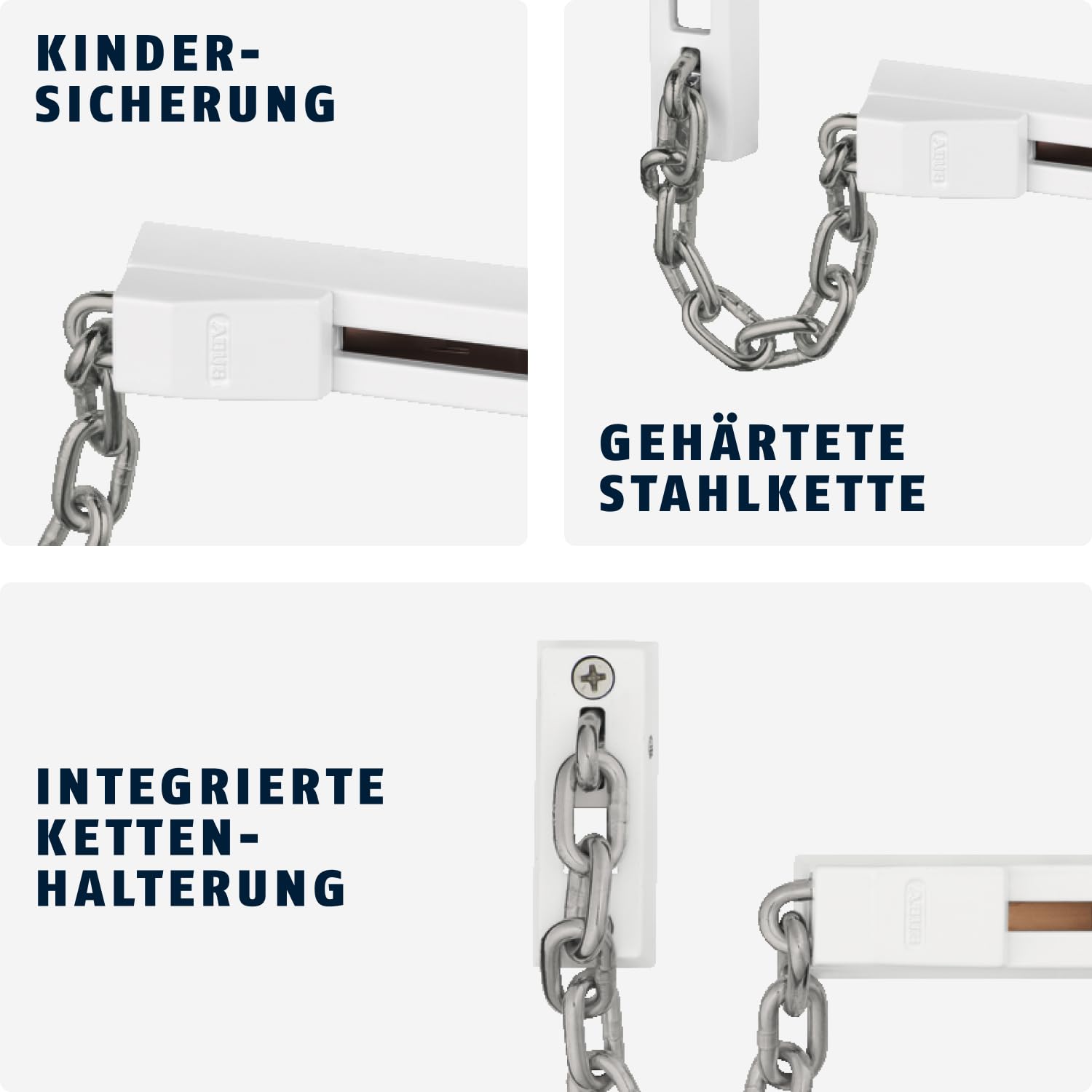 ABUS łańcuch do drzwi SK66 biały