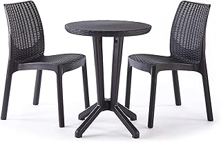 Keter 233618 Bistro Conjunto de terraza o balcón, Color grafito