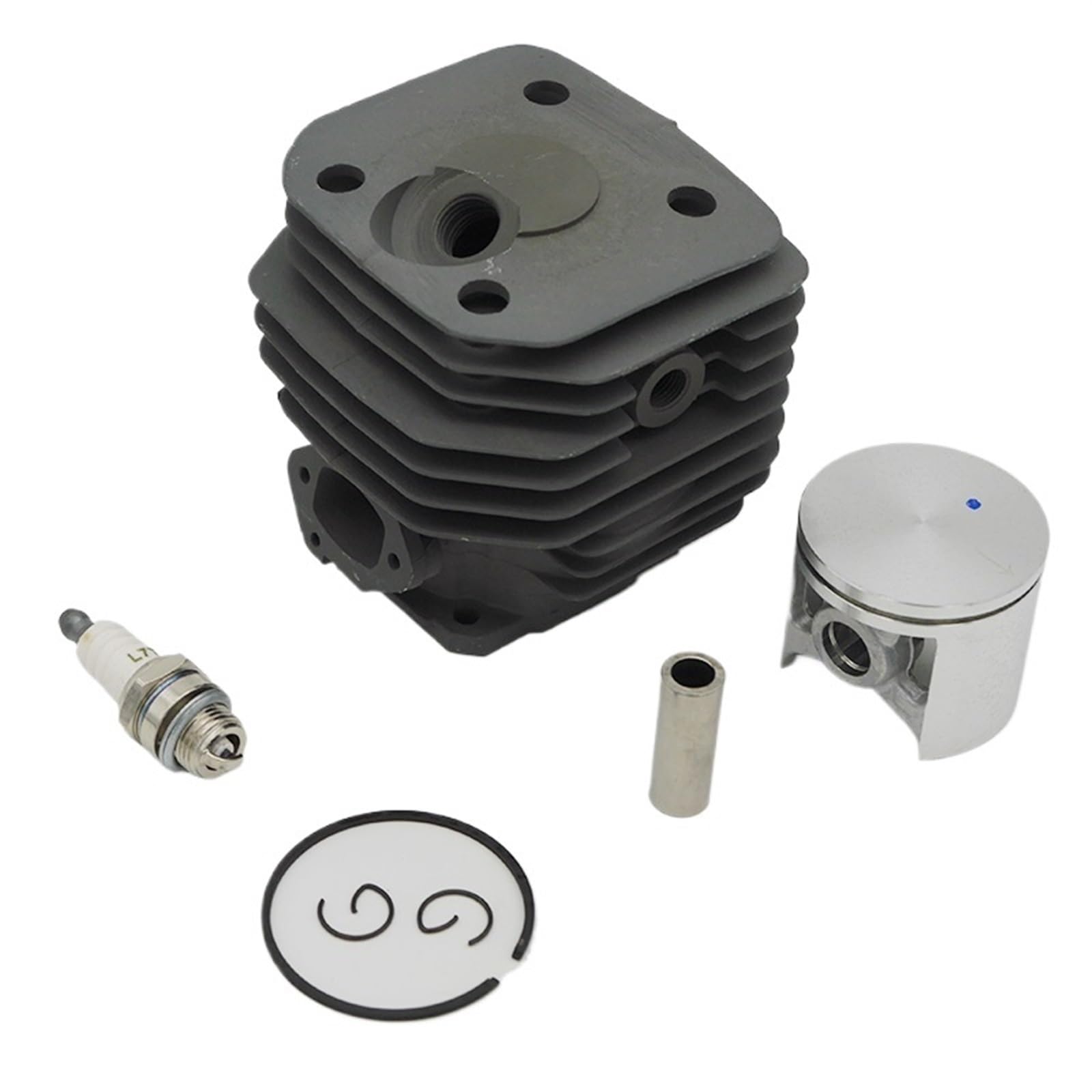 Wivplex Kit de bujía de pistón cilíndrico de 48 mm for Motosierra de jardín a Gasolina Husqvarna 262 262XP 261 Pistón del Motor