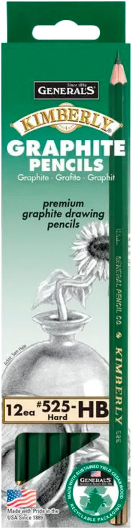 KIT 4 UND LÁPIS GRAFITE DE DESENHO 2B/4B/6B/8B PROFISSIONAL FABER