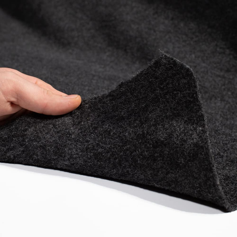 Rivestimento in moquette per furgone antracite elasticizzato a 4 vie per conversione camper con finiture - 1 m x 2 m