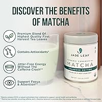 Vista 4 de Jade Leaf Matcha Polvo de Té Verde Matcha Orgánico Premium de Grado Ceremonial - Japonés - Culinario, Ingrediente, Casa de Té Barista Ceremonial