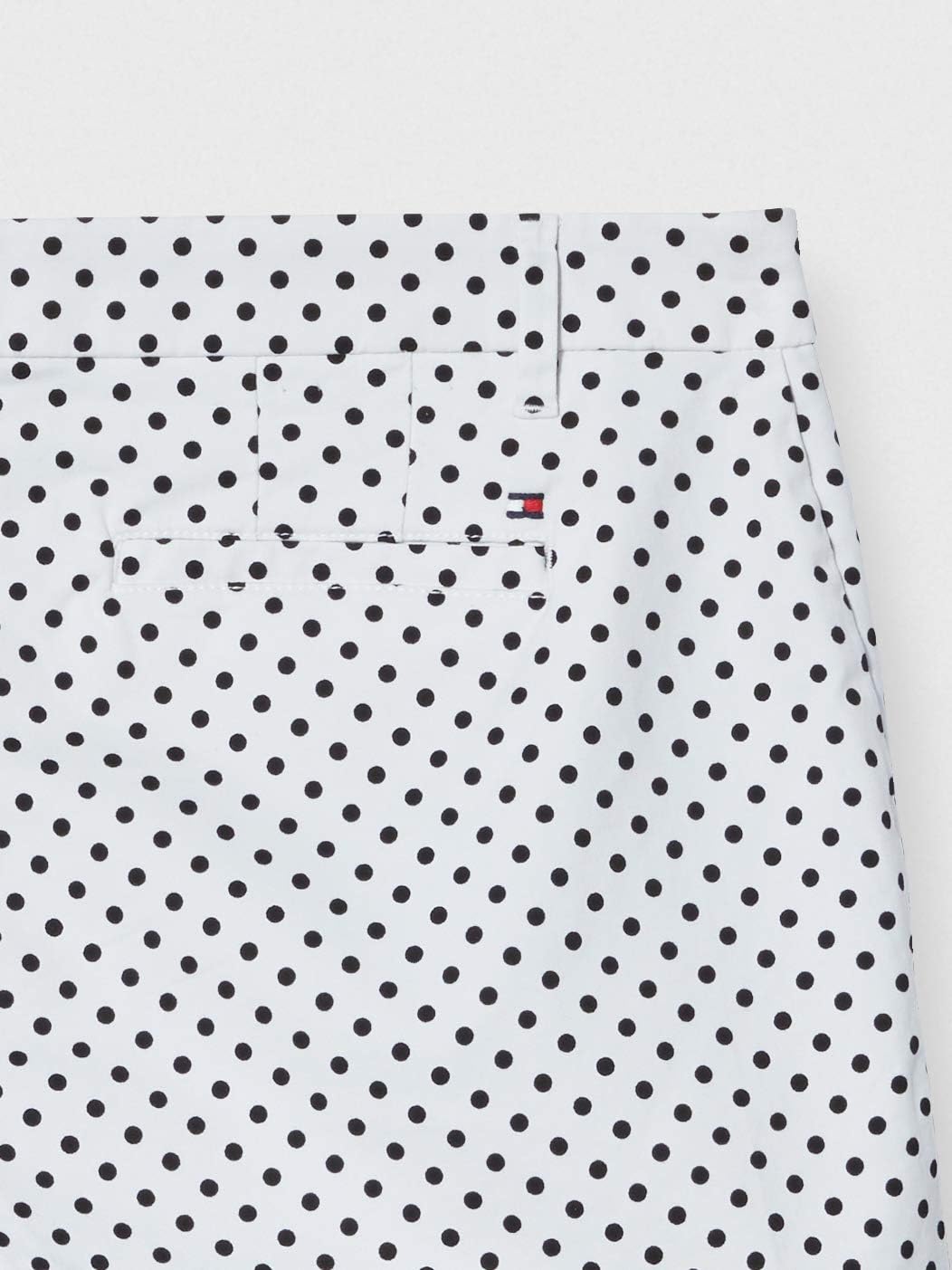 Tommy Hilfiger Women's Hollywood 5-inch Chino Shorts lightweight, Cotton Shorts for Summer 18 Ivory Dot