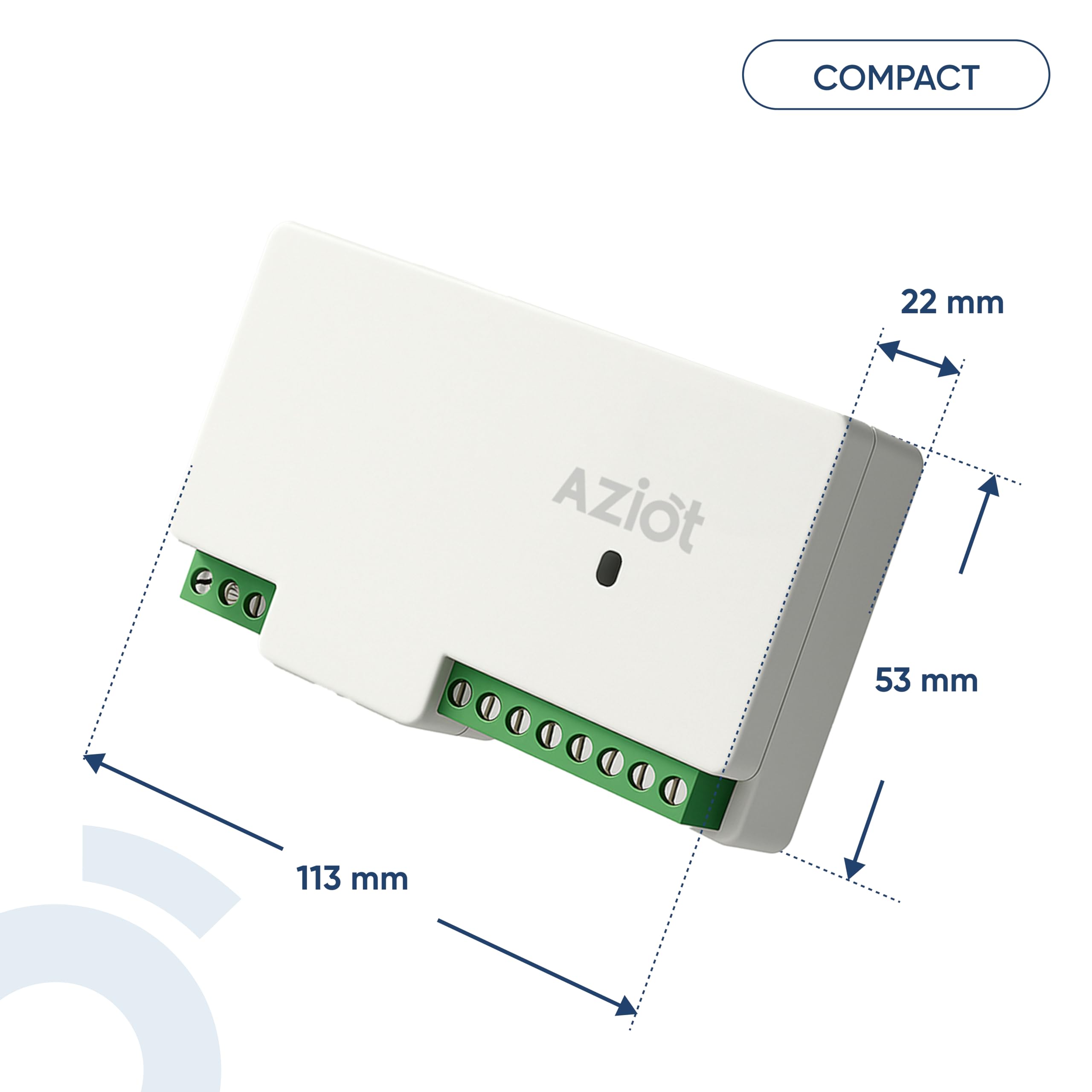 AZIOT 8 Node WiFi Smart Switch | Bluetooth Backup | Fits in 6 & 8 Module Switch Board | App + Voice Control | Timer Scheduling | SmartLife App | Easy Retrofit | Made in India 2