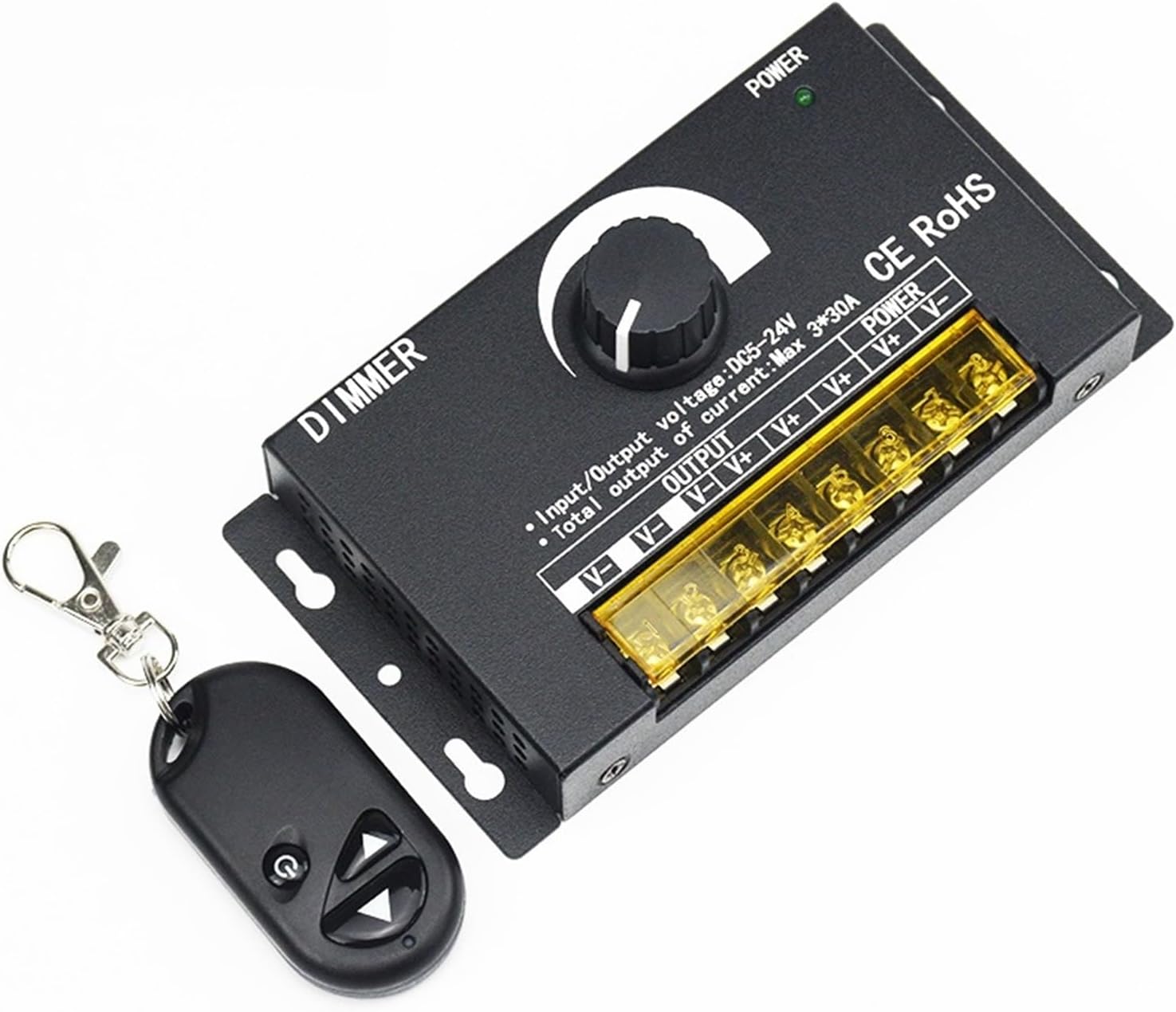 LED dimmer 90A high Power 5V12V24V Controller Light Strip Light Box 1000W Regulator 2000W(5V12V24V Manual Type)