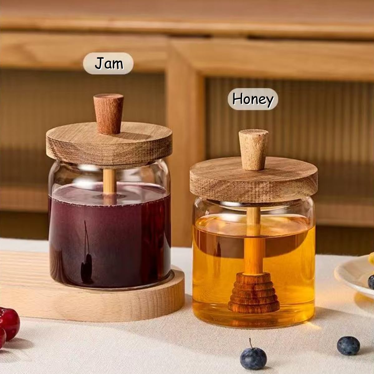 ANSQU Honey Pot, Airtight Glass Honey Jar With | Ubuy
