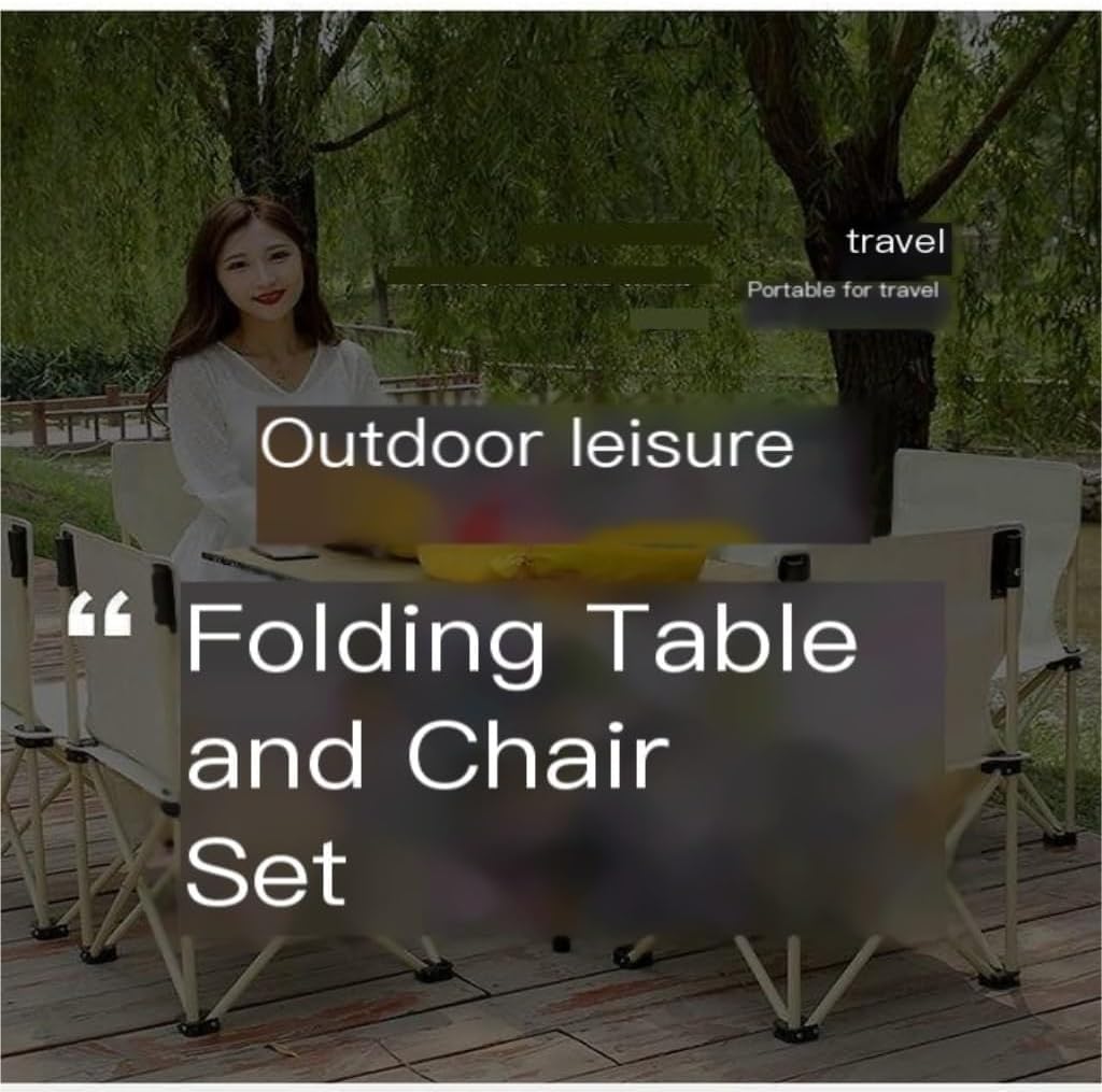 Outdoor-Klapptische und Stühle Set – tragbare Picknick- und Campingausrüstung, bequem und einfach zu transportieren für Outdoor-Aktivitäten