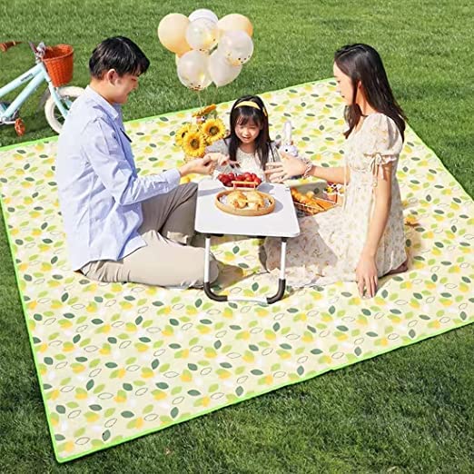 RAJA DHIRAJ Polyester Outdoor Picnic Mat 200X200Cm Blanket Waterproof Camping Sand-Proof Foldable Large Oxford Cloth Moisture-Proof Tent Portable Travelling Mats Large for Beach Travel Pad-image-11