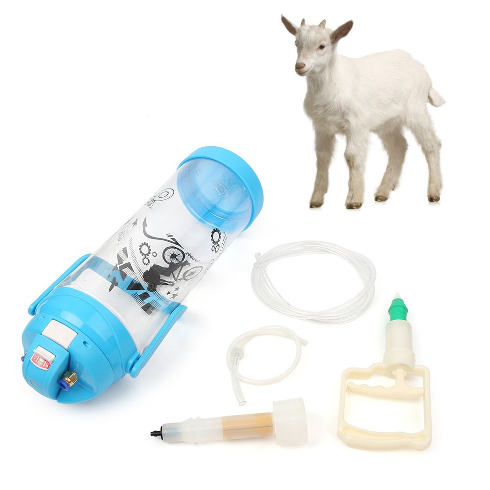 Newmarts 3L Portable Milker Milking Machine, One Teat Milking Kit for Goat Sheep