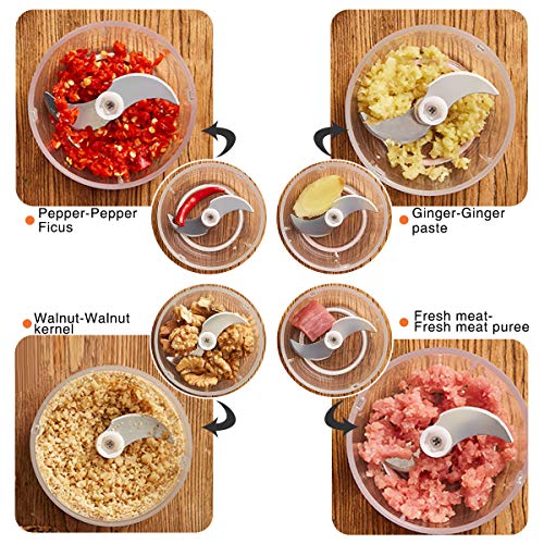 FUHUIM-Mini-Electric-Garlic-Chopper-mini-chopper-food-processor-Fits-for-Cutter-VegetablesMeat-GrinderGarlic-ChooperFruits-MasherSalad-Grinder250ML