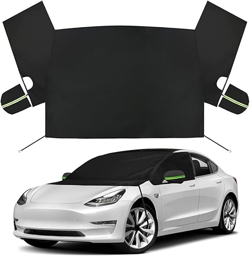 Cubierta de nieve para parabrisas de repuesto para Tesla Model 3, tela Oxford 600D, resistente para todo tipo de clima, cubierta de parabrisas con