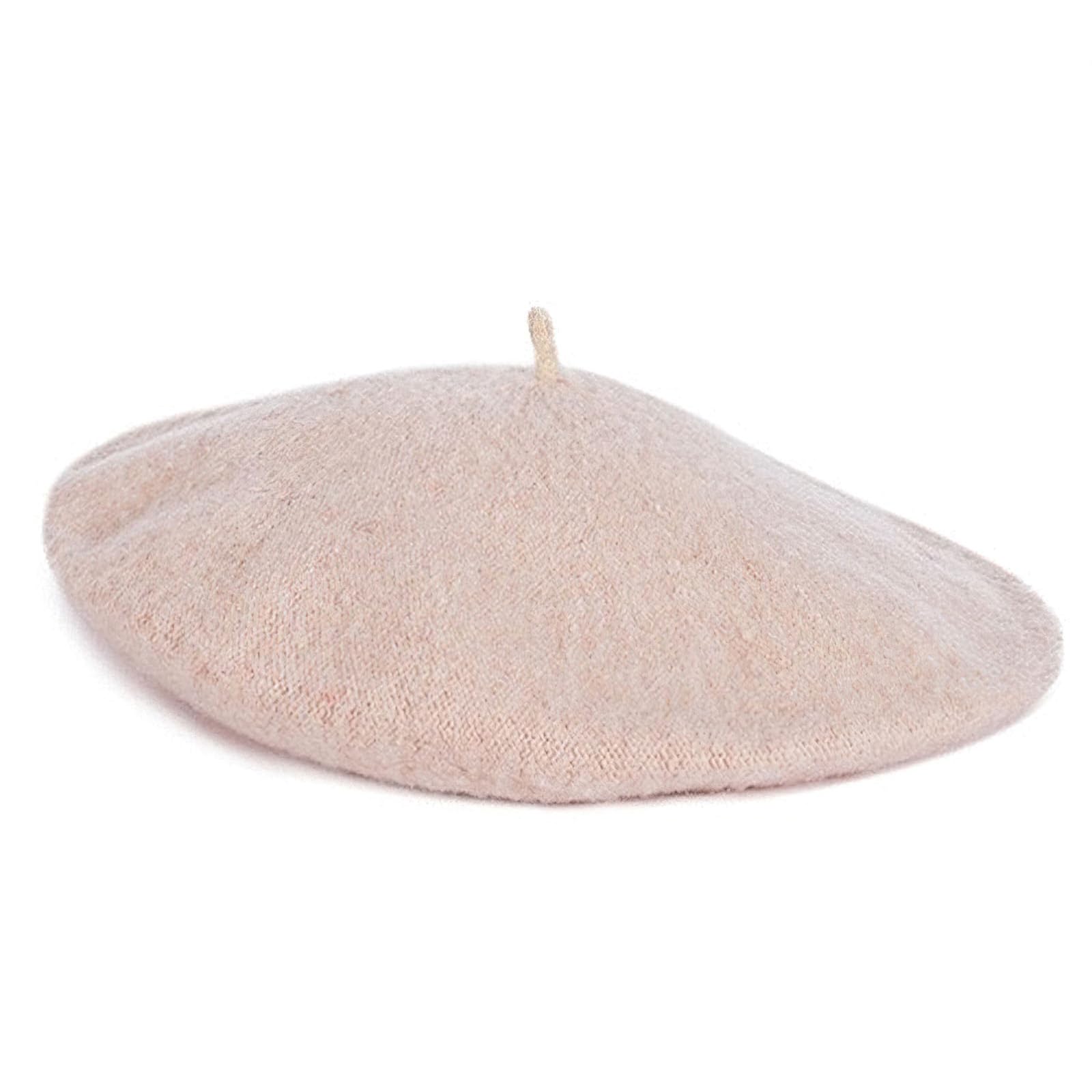 Lafefe Women's Beige 2 Wool Beret Hat Autumn And Winter England Retro Hundred With Autumn Candy Colour Painter Octagonal Beret - Beige