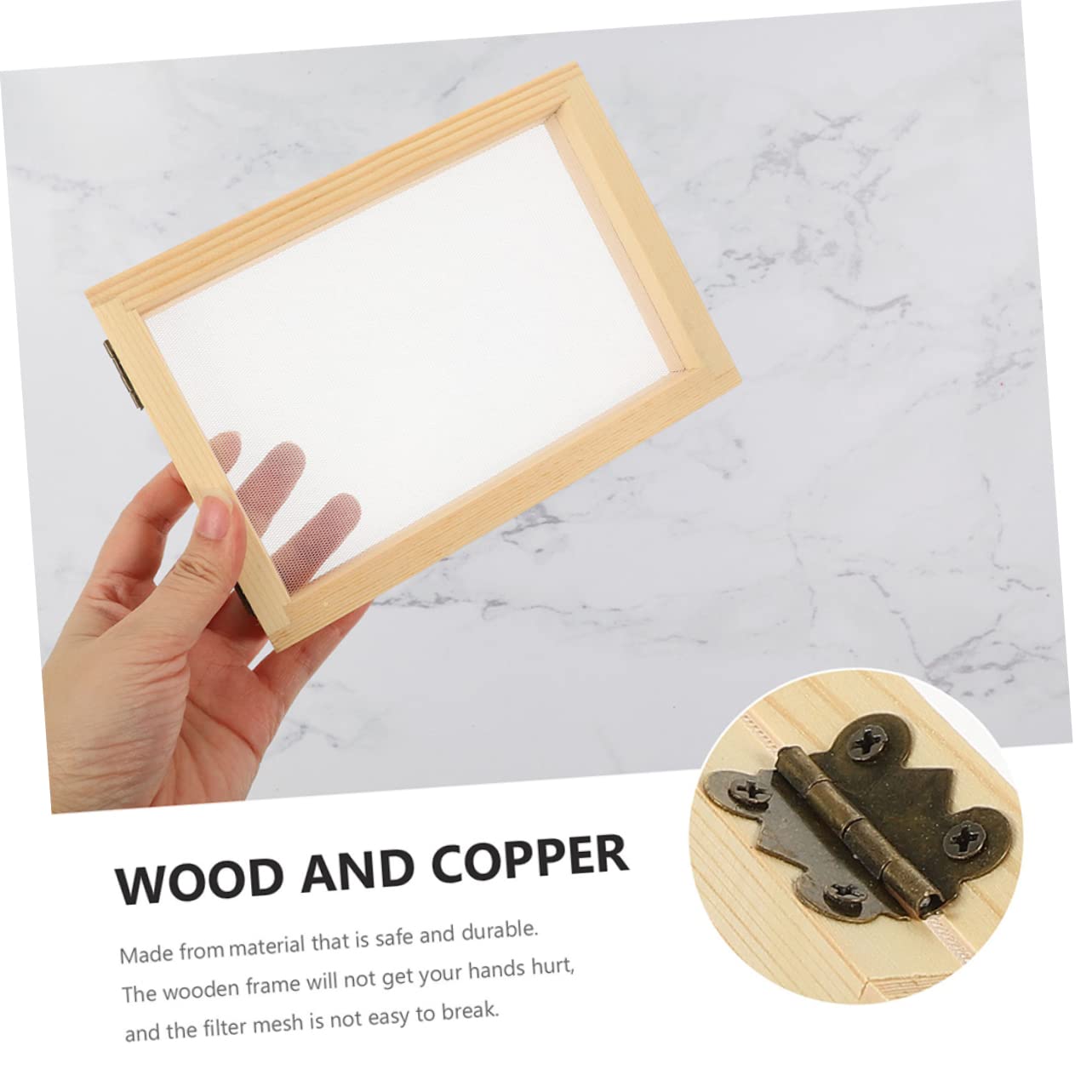 SHINEOFI 2pezzi Cornice in Legno Per Fabbricazione Carta Cornice Legno Diy Schermo Fabbricazione Carta Per Ragazzo Ragazza Ragazza Regali Hobby Manuale