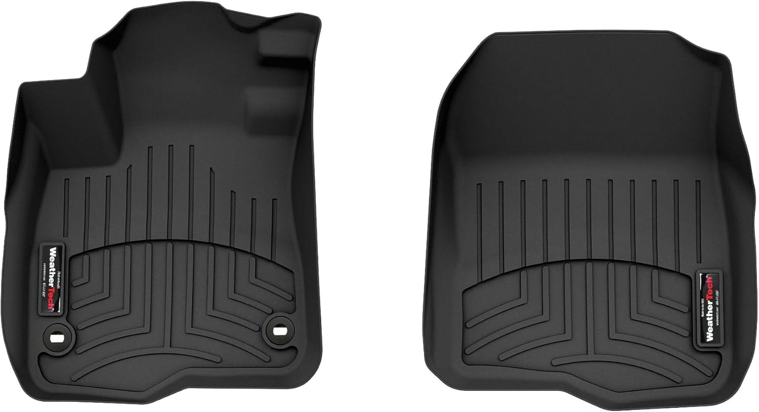 WeatherTech Custom Fit FloorLiners for Honda CR-V, CR-V Hybrid, 1st Row (4417801), Black