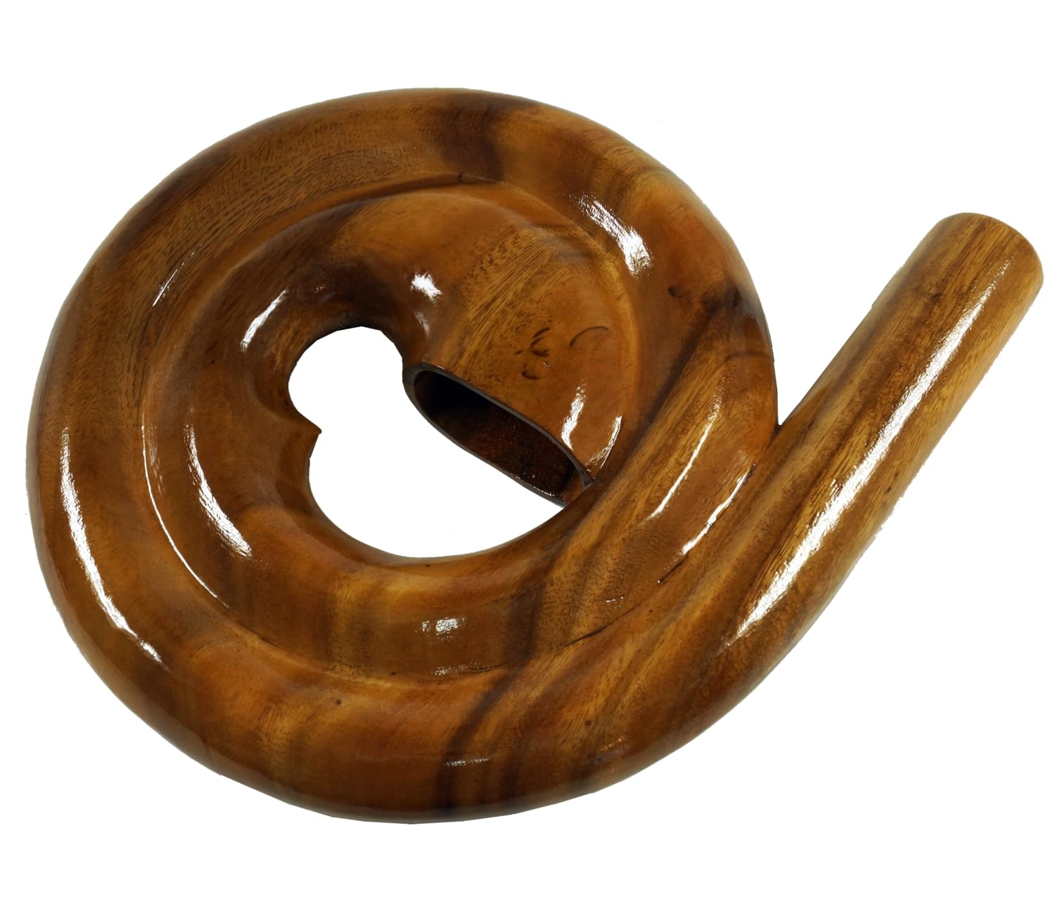 Guru-Shop Didgeridoo Rond (bois) - Modèle 4, Marron, 28x30x4,5 cm, Instruments de Musique