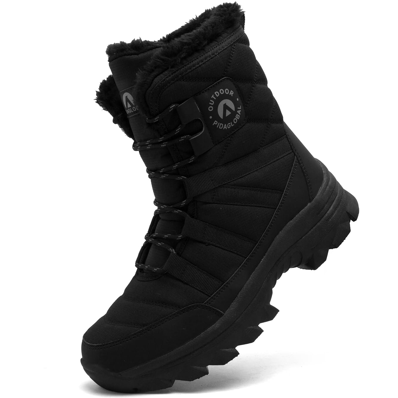 Herren Winterstiefel Warm Gefüttert Schneestiefel Outdoor