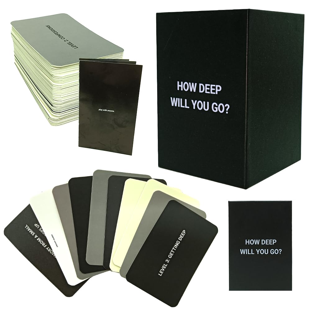SLPERJE How Deep Will You Go Card Game,Conversation Cards