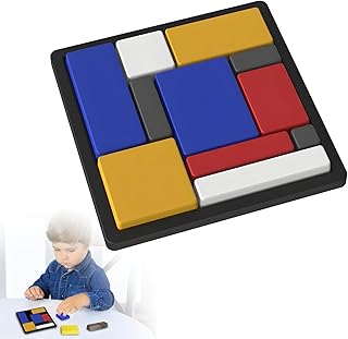 Comprar Juego de rompecabezas magnĆ©tico creativo de madera-Tangram educativo con 128 cartas desafĆos progresivos y 88 niveles 4 modos de juego portĆ”til para niƱos, regalo educativo que estimula la lógica y la