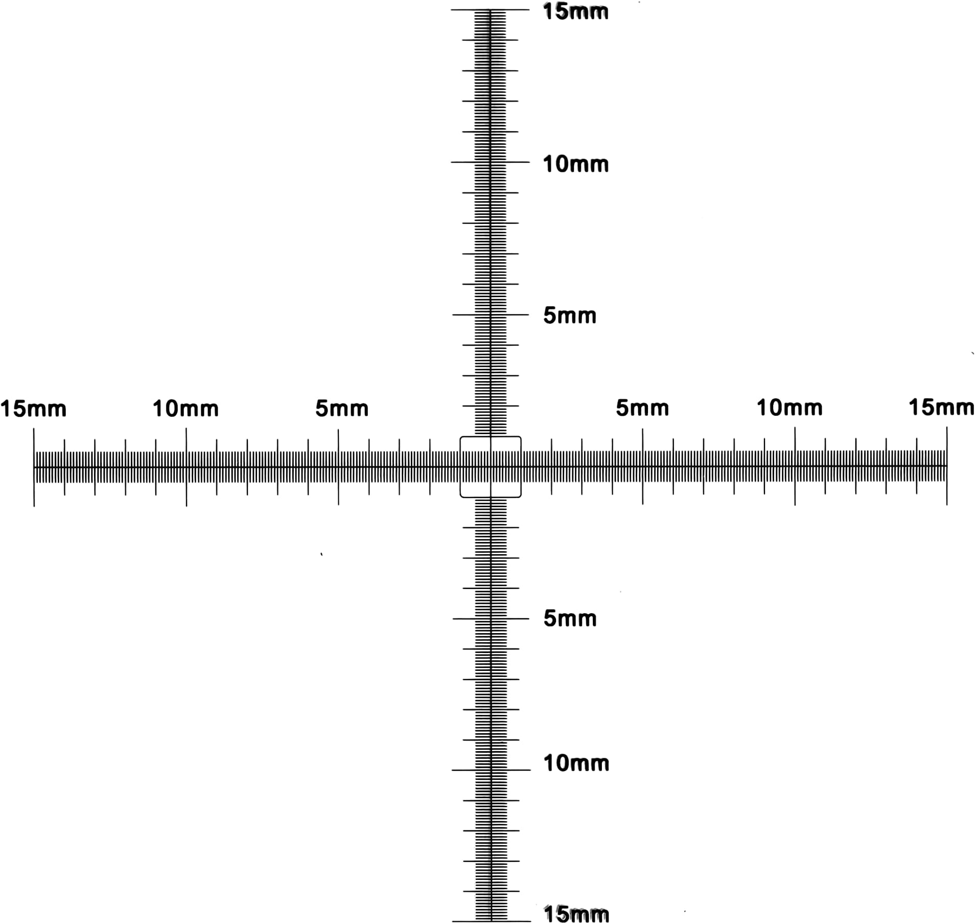0.1mm Calibration Slide for Microscope,Cross Micrometer for Microscope,Micrometer Ruler,Calibration Tool,Micrometer Measuring Tool