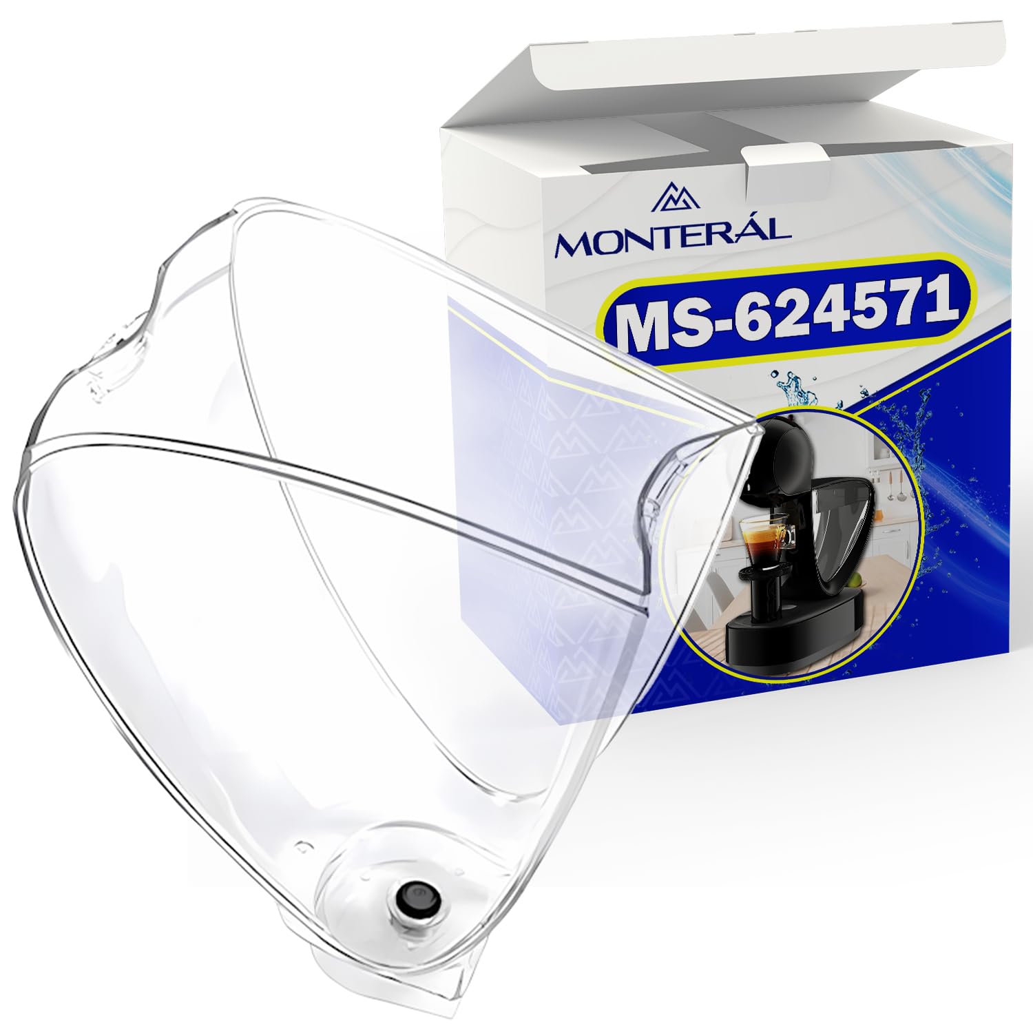 MONTERAL Deposito Agua para Cafetera Capsulas con Código Original MS-624571 para Krups para Dolce Gusto Infinissima - Garantía de 10 Años