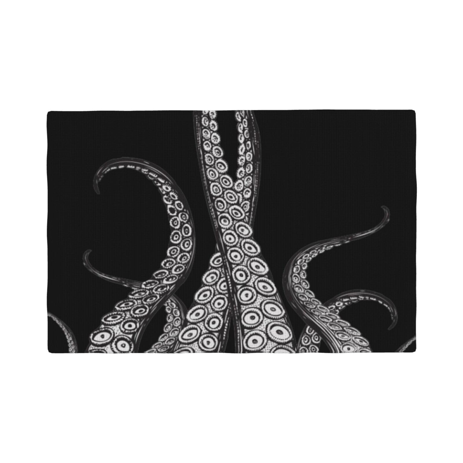 Octopus Tentacles Printed Linen Place Mats Set Of 4 Pcs - Heat-Resistant And Non-Slip Table Placemats